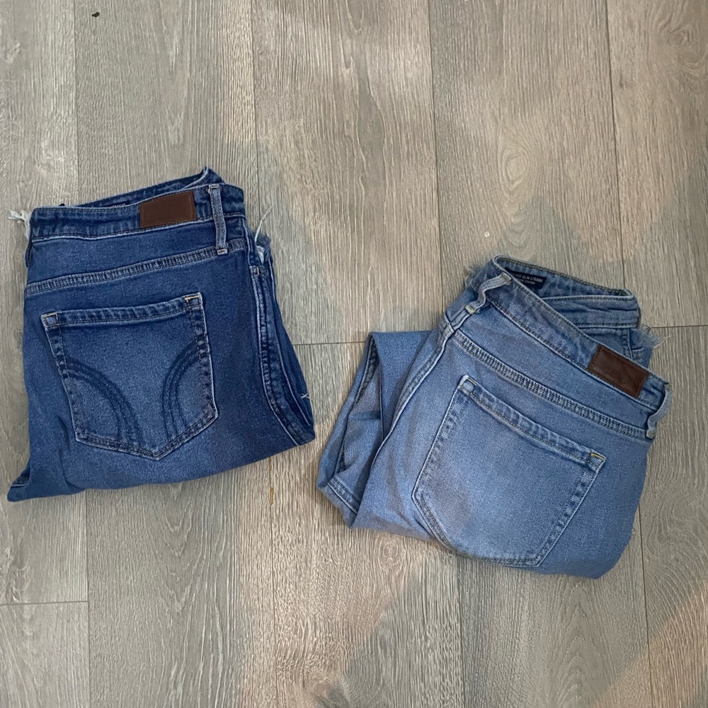 Hollister High Rise Jeans Straight 2pk